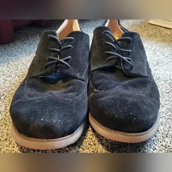 Kunsto Mens Classic Oxford Suede Dress Shoes Wingtip Lace Up mens size 10.5 - Picture 8 of 10